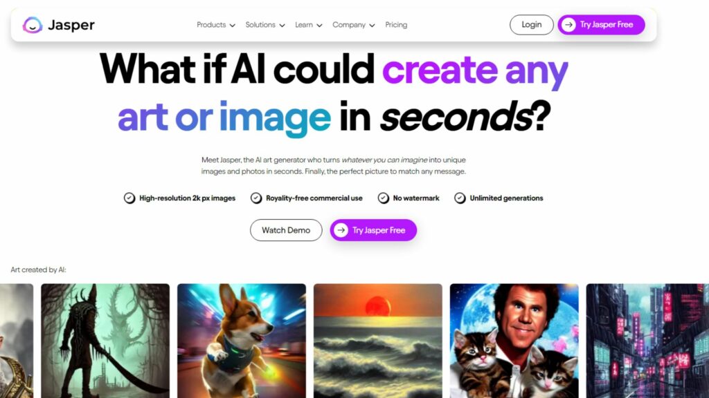 Jasper Art - Herramienta generadora de imagenes IA